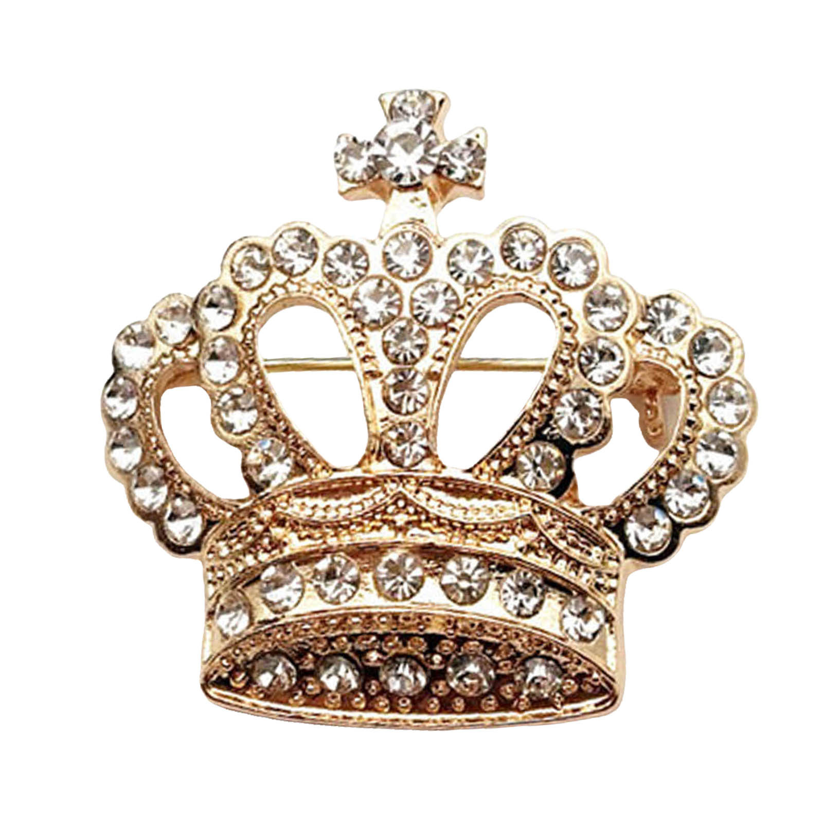 Crown Brooch Women's Pin Brooch Jewelry Accessories Gifts Temperament Suit - Picture 10 of 14