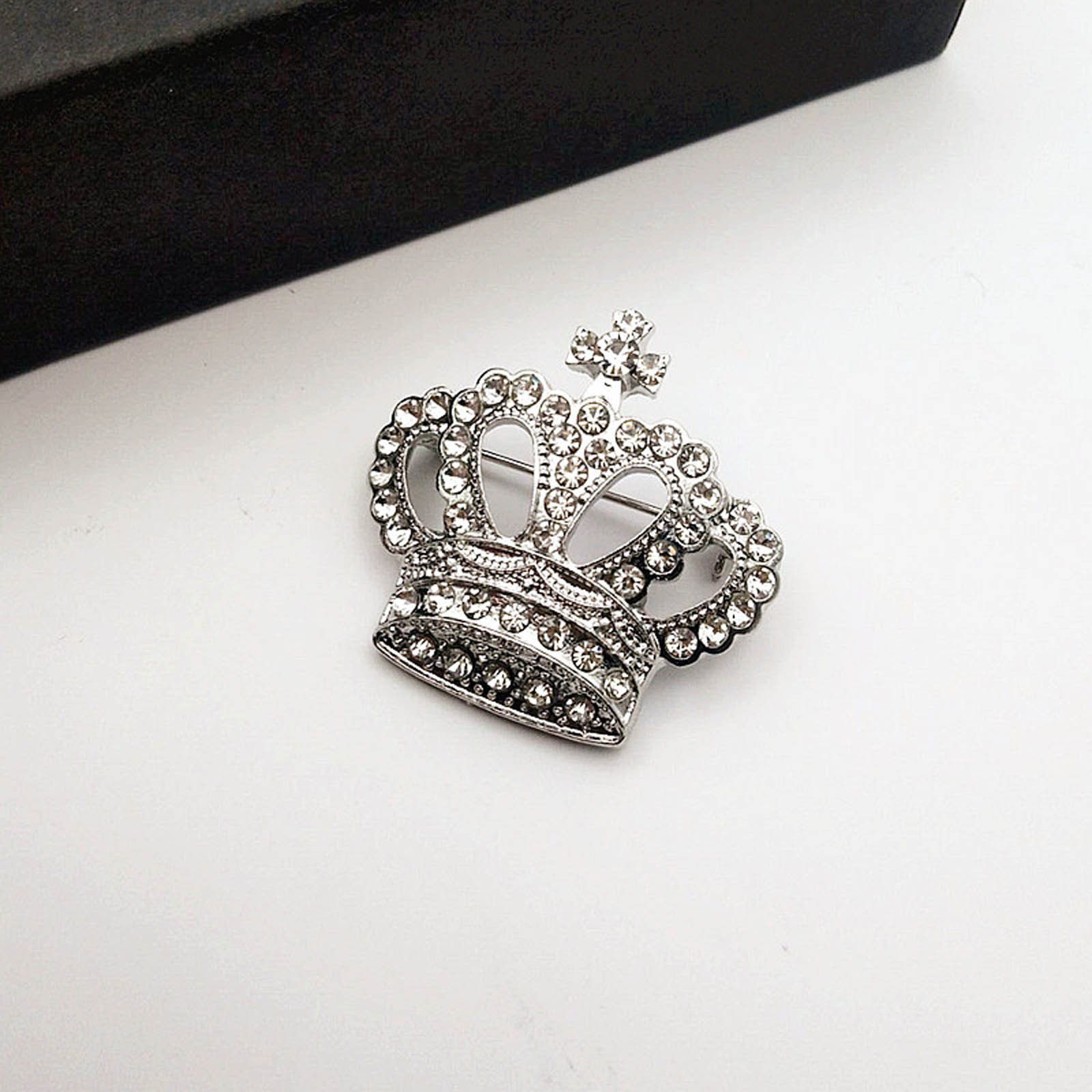 Crown Brooch Women's Pin Brooch Jewelry Accessories Gifts Temperament Suit - Picture 12 of 14