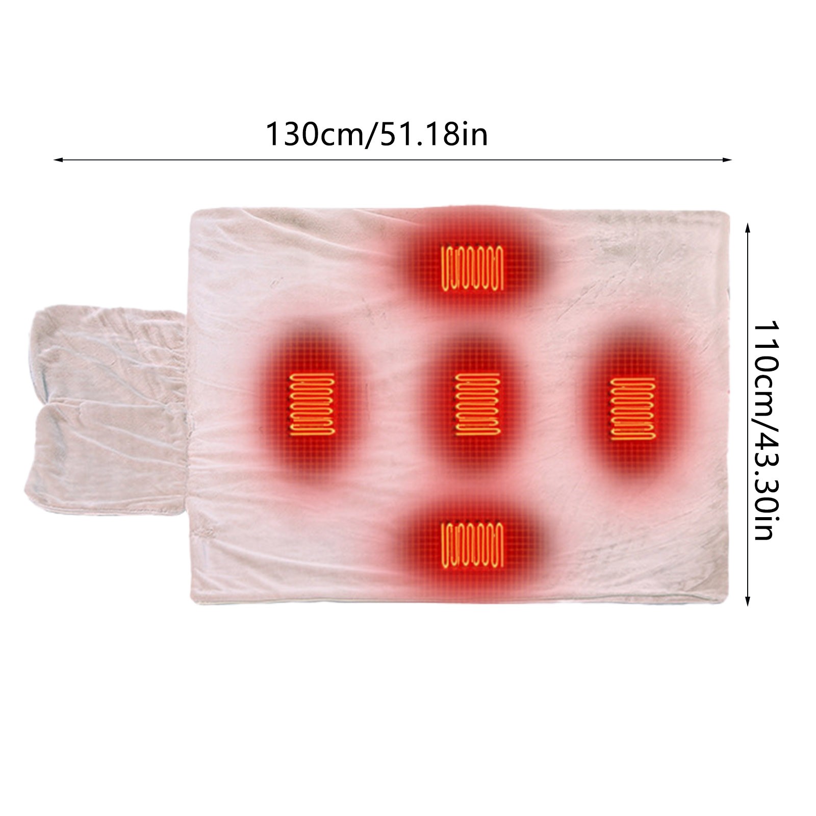 Electric Blanket Electric Heating Shawl USB Heating Blanket Shawl Cloak Thermal