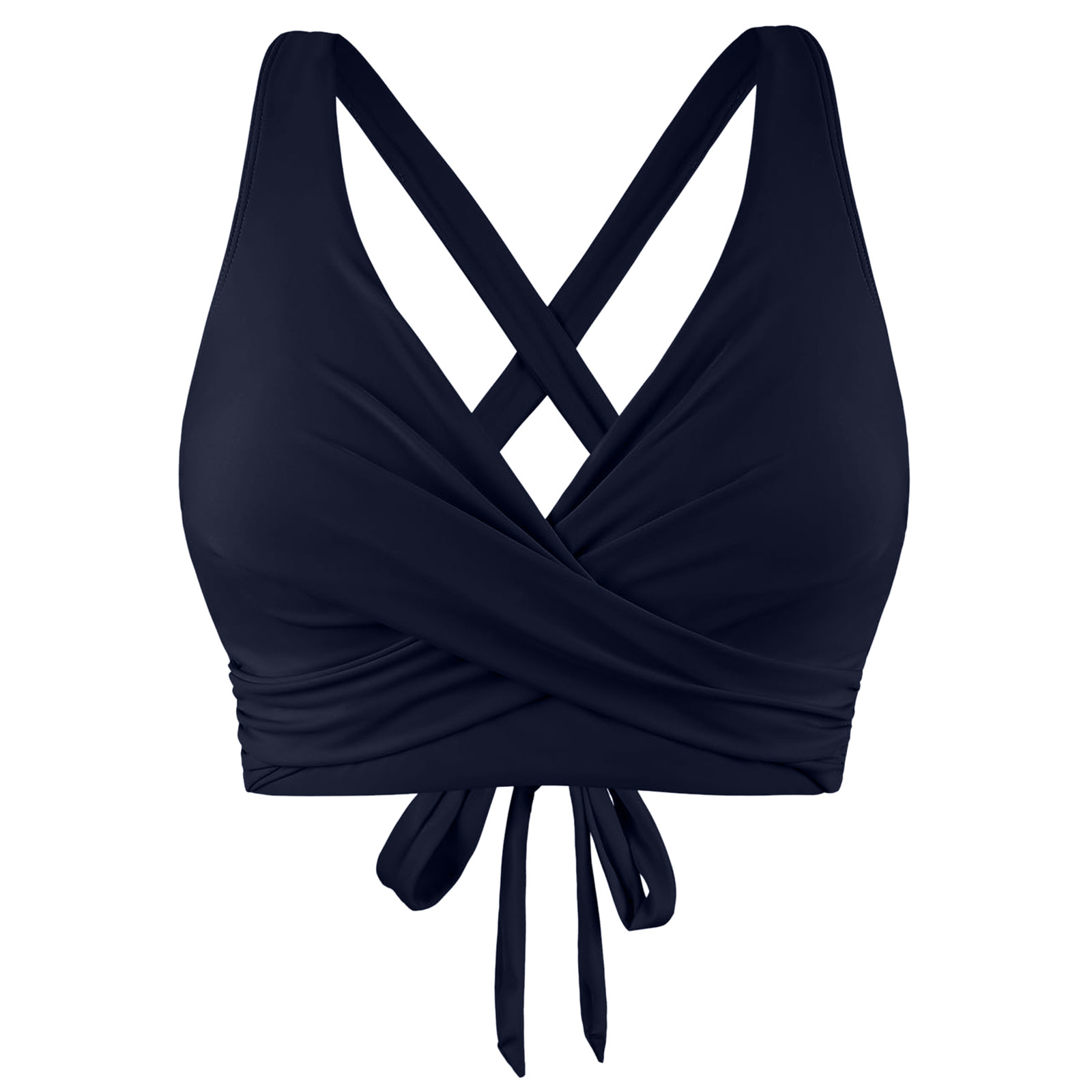 Mujeres Trajes de baño con cordones Prendas para el torso Con aros Cobertura completa Bikini Top Push Up Natación - Imagen 33 de 36