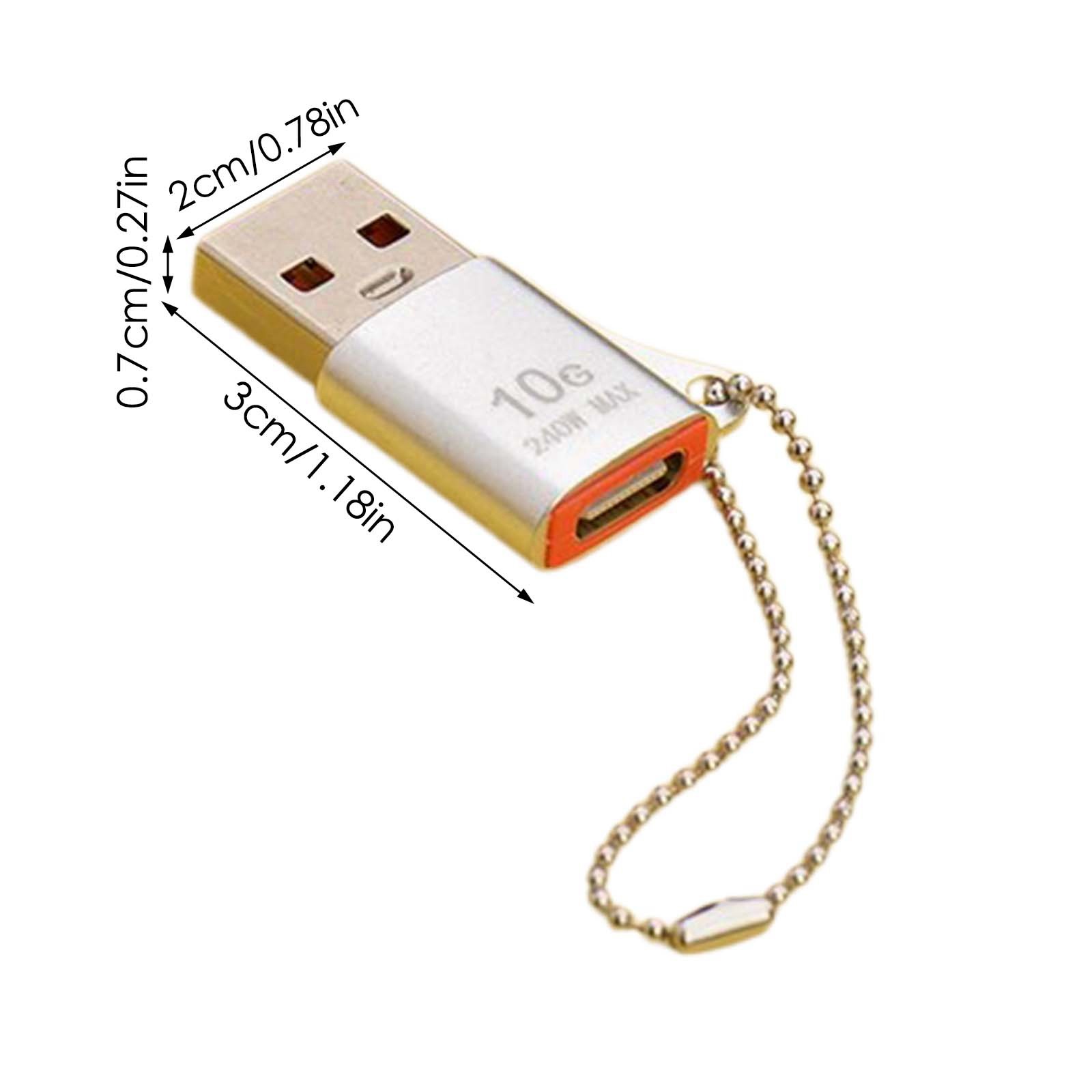 Adaptador USB a Tipo C ¡Transferencia rápida de datos y diseño súper compacto! Perfecto para - Imagen 14 de 17