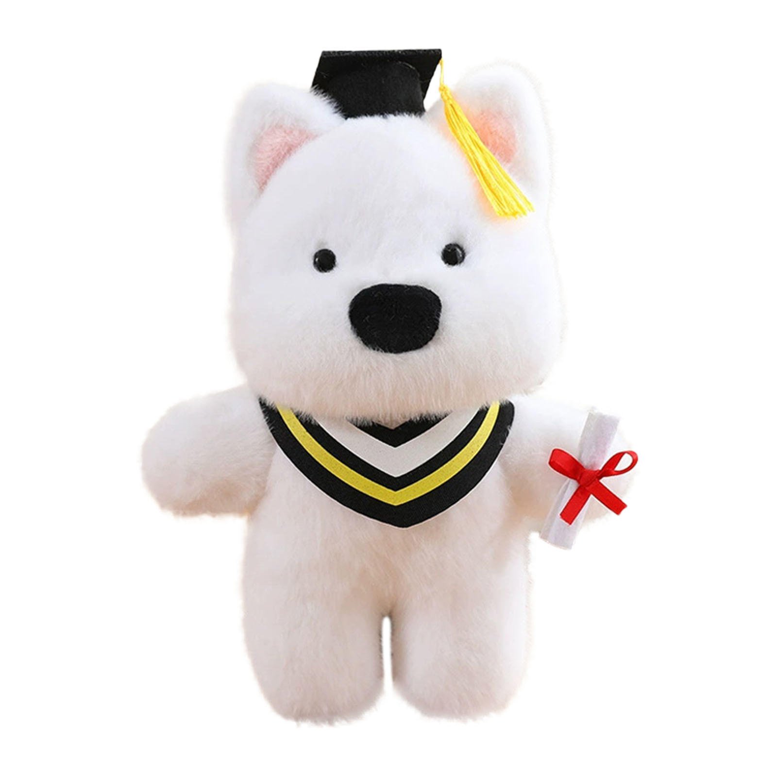 Graduation Season Doll Cartoon Doctor Puppy Toy Wearing Doctor Hat Graduation - Imagen 24 de 28