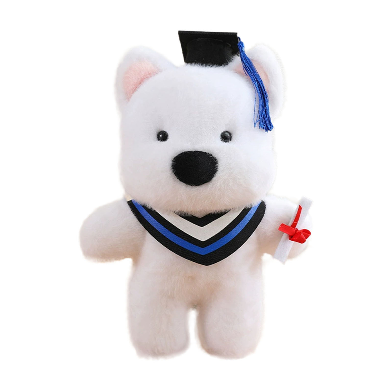 Graduation Season Doll Cartoon Doctor Puppy Toy Wearing Doctor Hat Graduation - Imagen 21 de 28