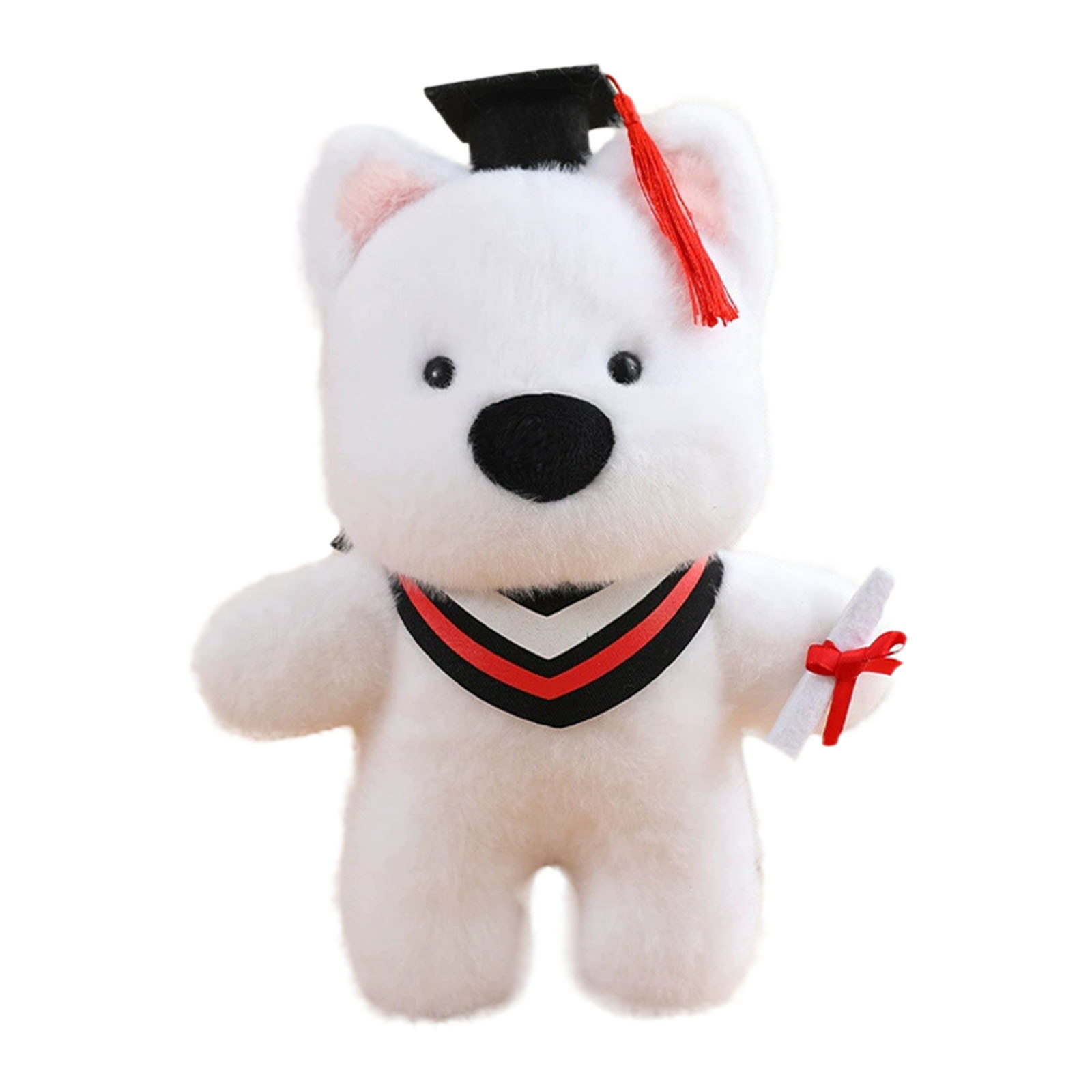 Graduation Season Doll Cartoon Doctor Puppy Toy Wearing Doctor Hat Graduation - Imagen 18 de 28