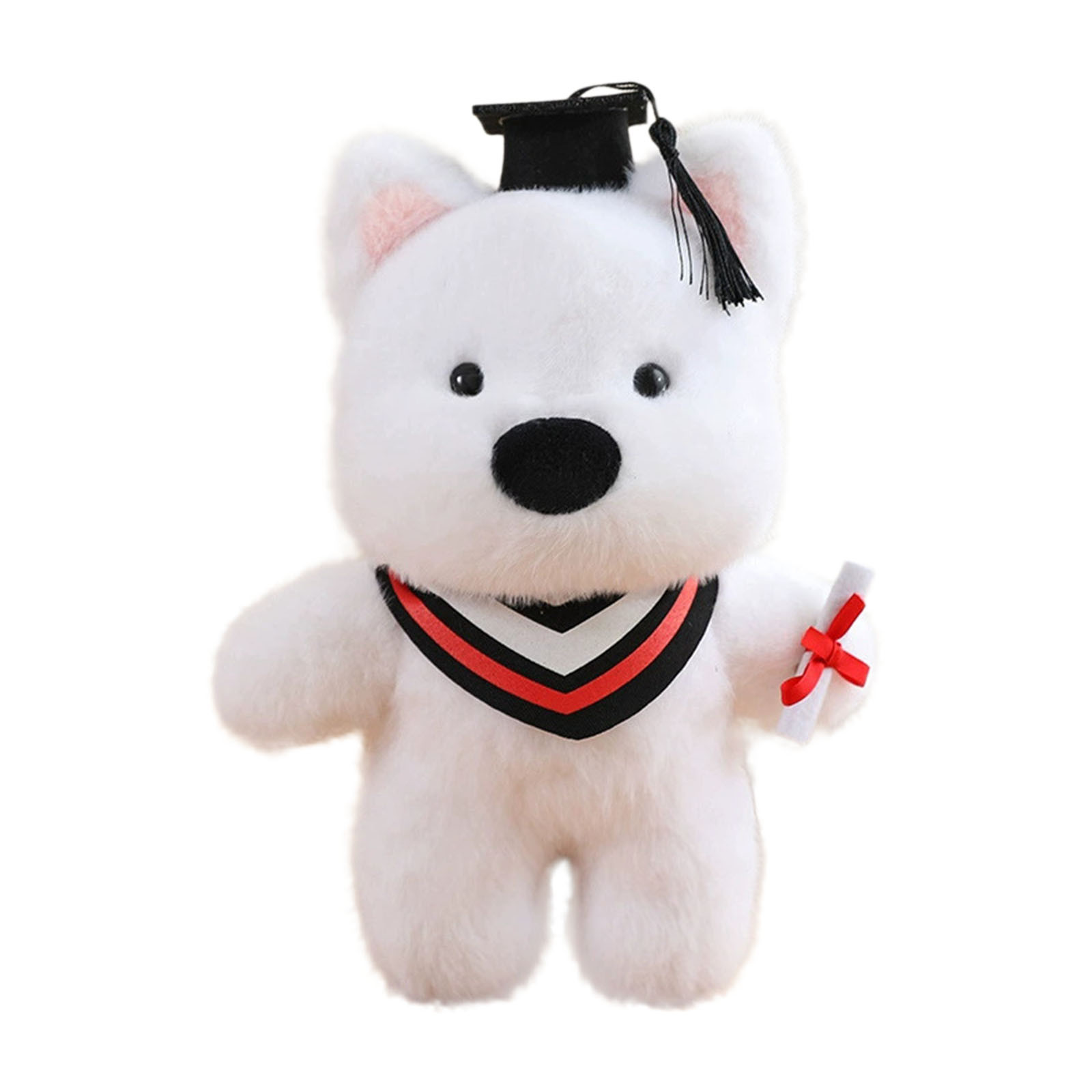 Graduation Season Doll Cartoon Doctor Puppy Toy Wearing Doctor Hat Graduation - Imagen 27 de 28