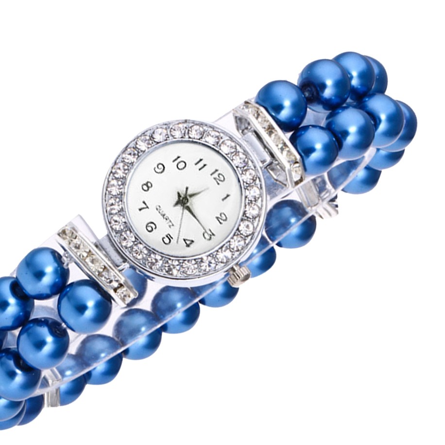 Watch Watch Quartz Women Wrist Pearl Strap String Casual Fashion Women's Watch - Picture 21 of 28