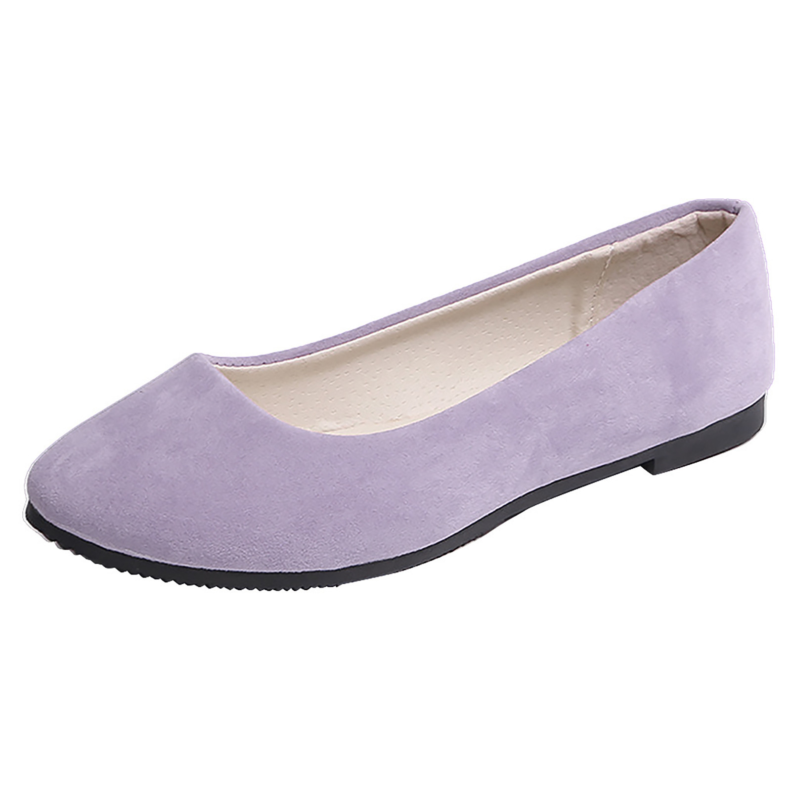 ¡Zapatos individuales informales cómodos planos lisos talla grande sin cordones para mujeres niñas - Imagen 18 de 23