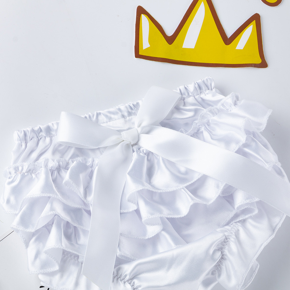 Toddler Baby Infant Girl Bowknot Ruffle Bloomer Nappy Underwear Panty Diaper