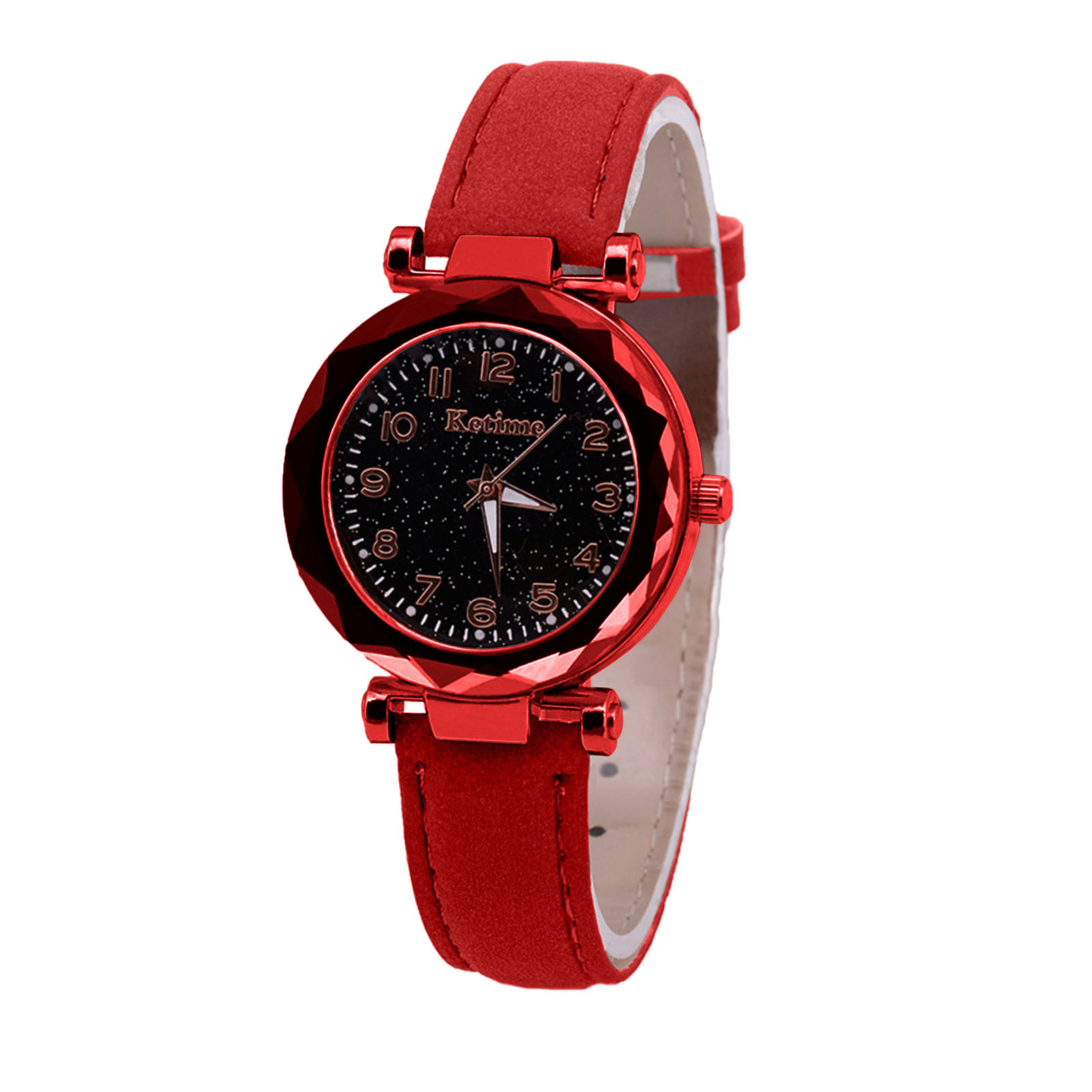 Quartz Watch Ladies Watch Digital Starry Sky Luminous Belt Watch Women's Watch - Picture 50 of 54