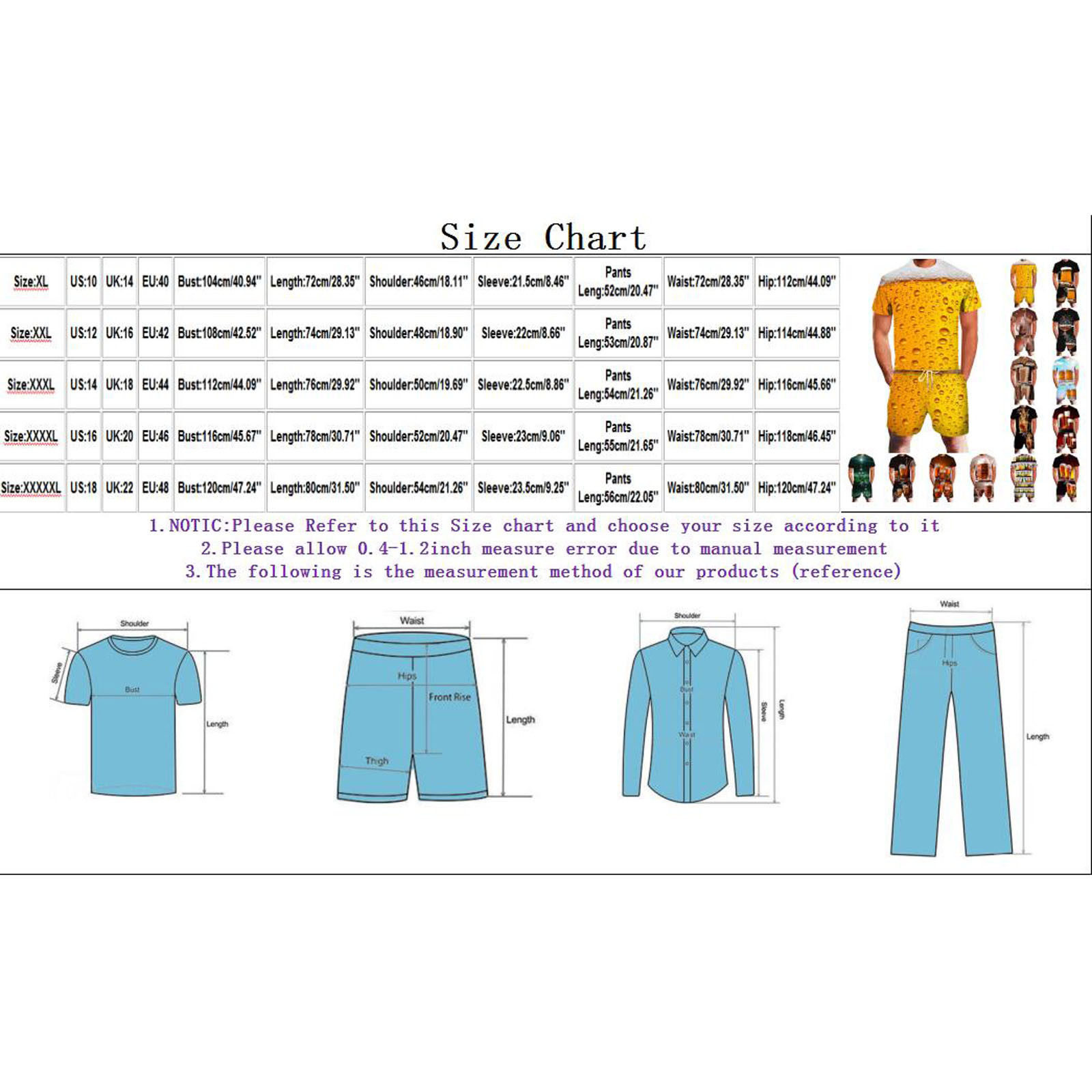 Summer Size 3D Running Two Piece Leisure Men's Gentle Giant Three Piece Suite
