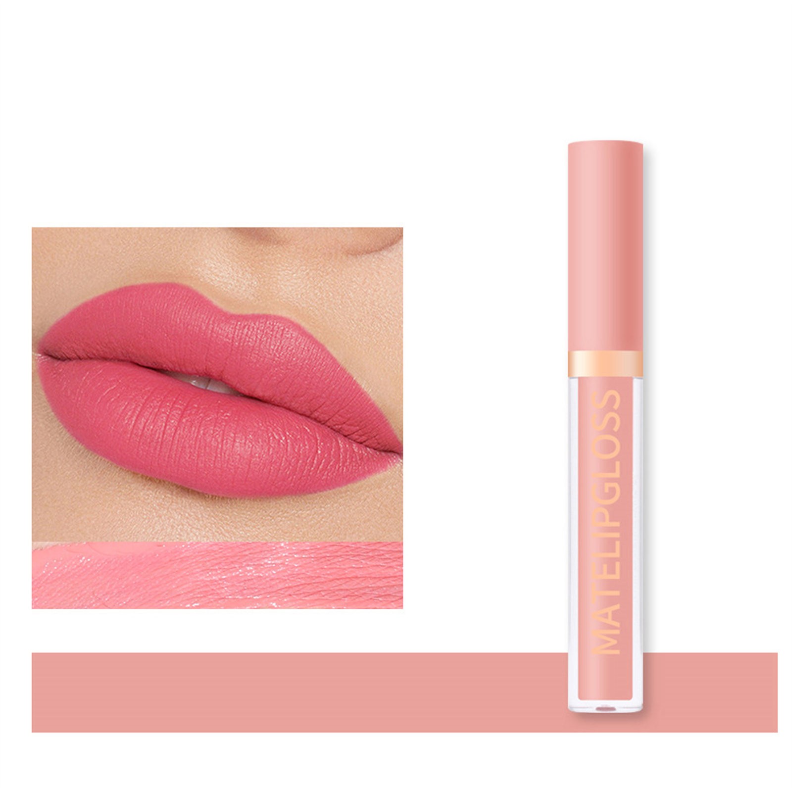 Mattes Liquid Lipstick Lip Plumper Makeup Pigmented Long Lasting Lip Gloss - Picture 25 of 60