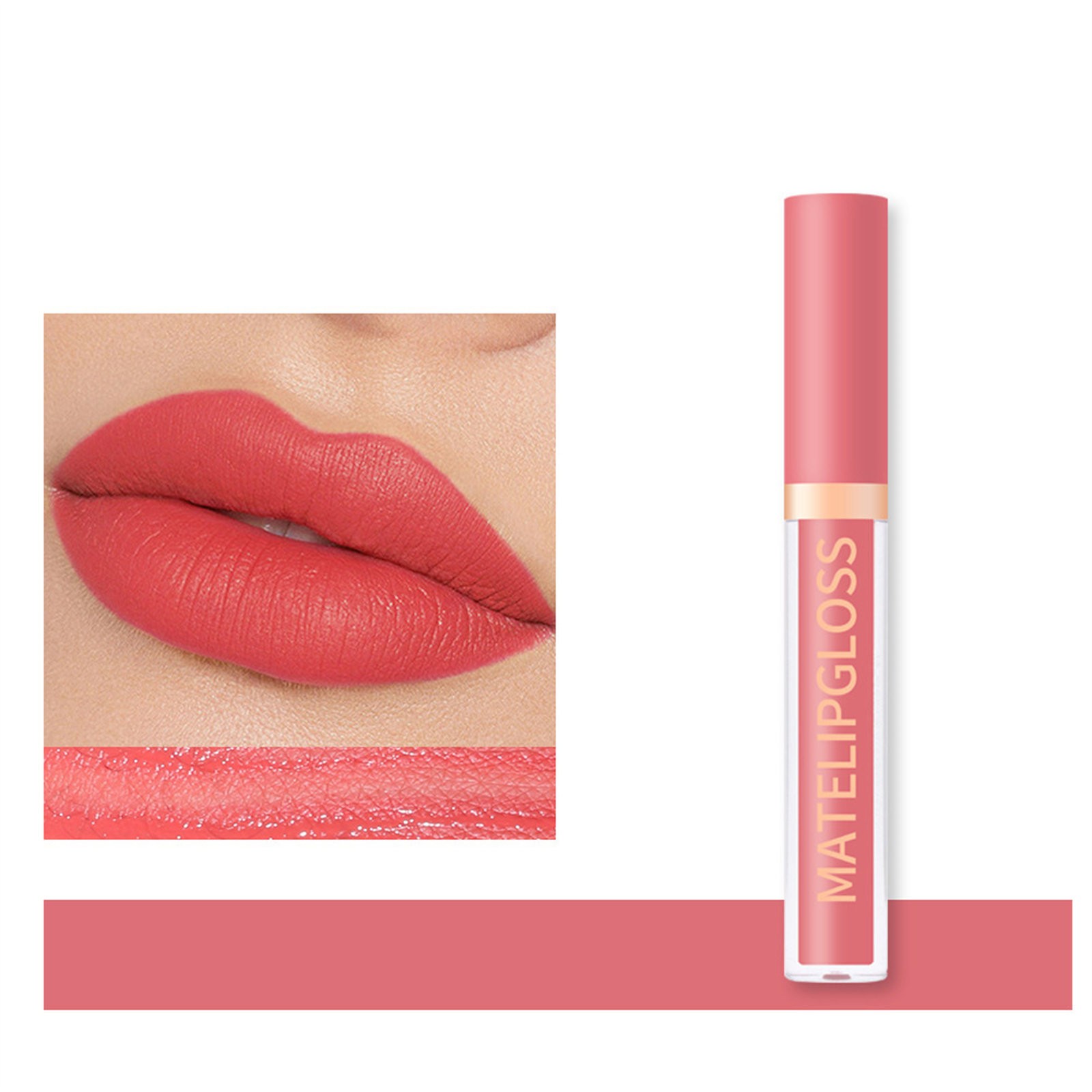 Mattes Liquid Lipstick Lip Plumper Makeup Pigmented Long Lasting Lip Gloss - Picture 43 of 60