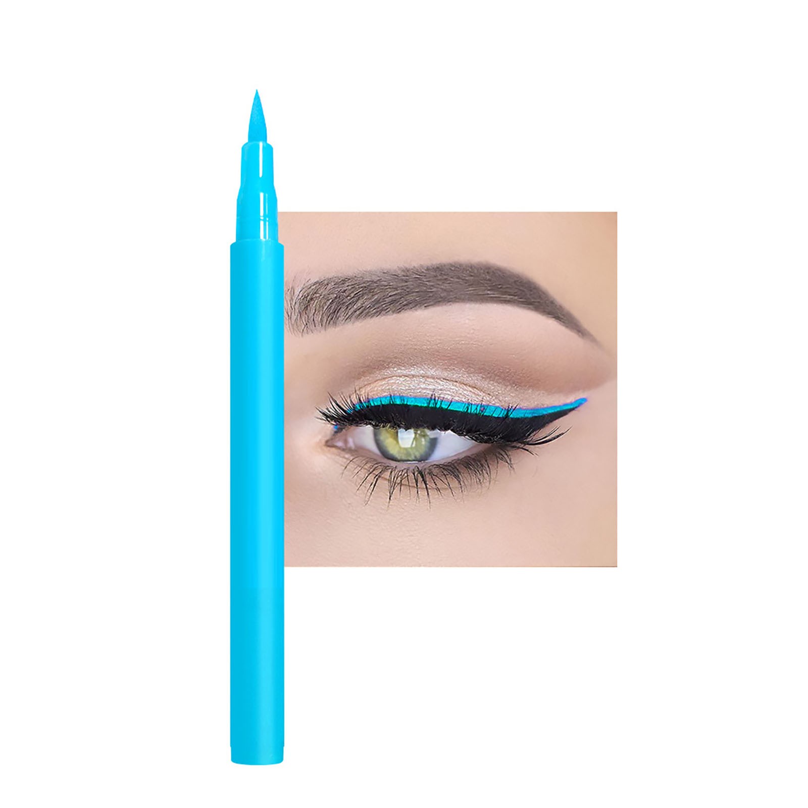 Color Liquid Eyeliner Pen Durable Smooth Eyeliner Liquid Pen No Eyeliner Satin - Picture 32 of 55