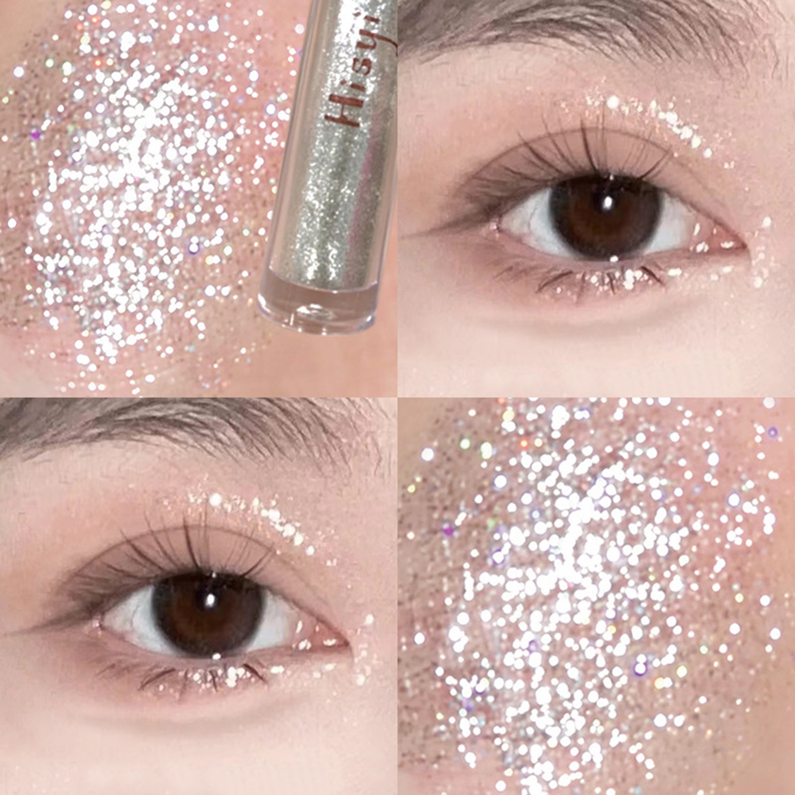 HISYI Liquid Eyeshadow Pearlescent Glitter Fine Lift Lying Silkworm Glitter - Picture 22 of 30