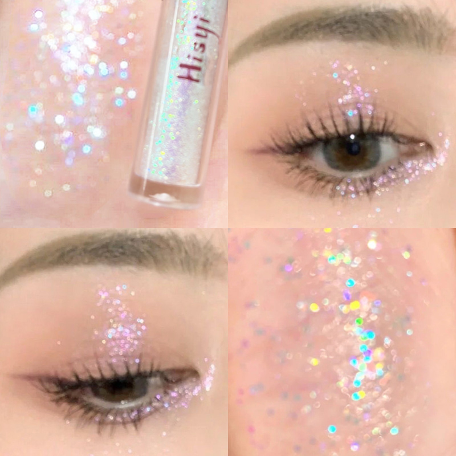 HISYI Liquid Eyeshadow Pearlescent Glitter Fine Lift Lying Silkworm Glitter - Picture 25 of 30