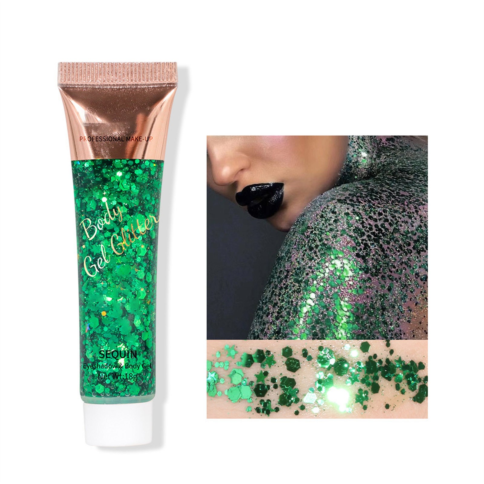 Face Glitters Body Gel Sequins Liquid Eyeshadow Chunky Glitter For Face Hair - Picture 24 of 47