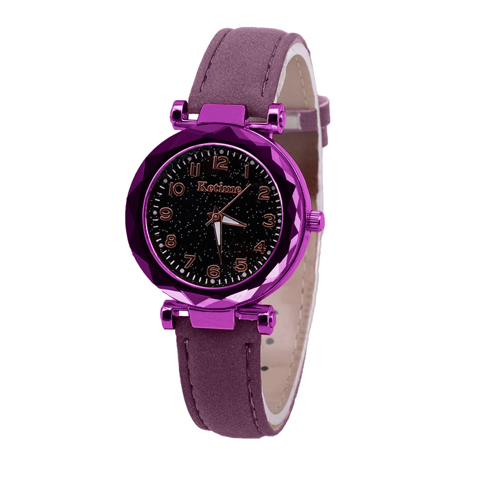 Quartz Watch Ladies Watch Digital Starry Sky Luminous Belt Watch Women's Watch - Picture 47 of 54